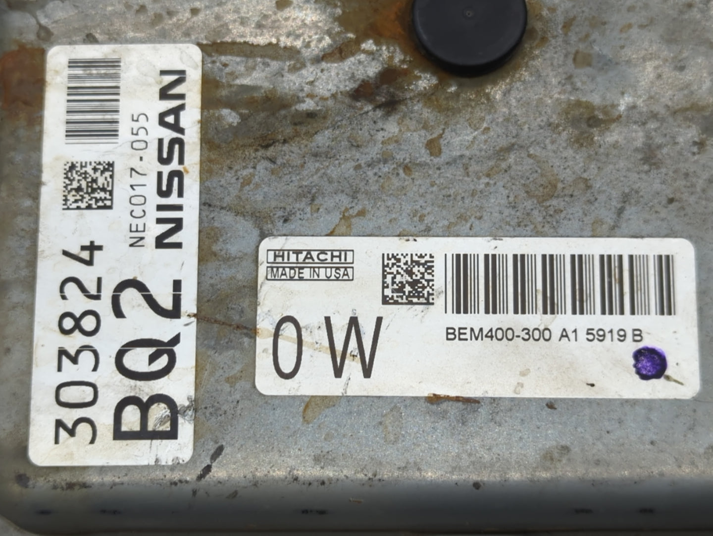 2015 Nissan Altima PCM Engine Control Computer ECU ECM PCU OEM P/N:NEC017-055 303824BQ2 Fits Fits 2013 2014 OEM Used Auto Pa