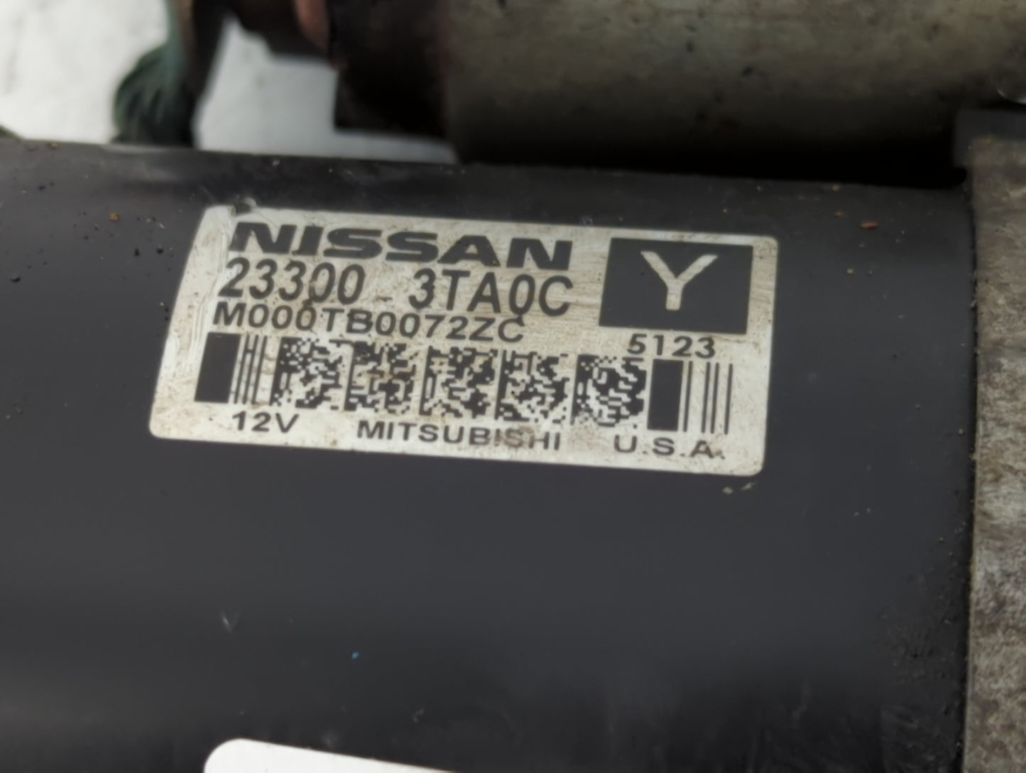 2013-2018 Nissan Altima Car Starter Motor Solenoid OEM P/N:M000TB0072ZC 23300 3TA0C Fits Fits 2013 2014 2015 2016 2017 2018 