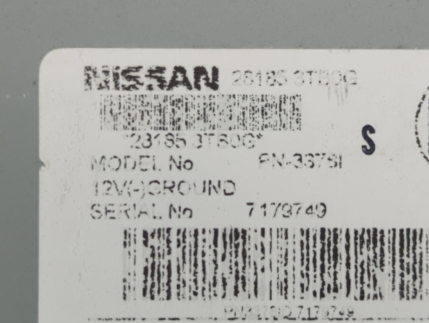 2013-2015 Nissan Altima Radio AM FM Cd Player Receiver Replacement P/N:28185 3TB0G Fits Fits 2013 2014 2015 OEM Used Auto Pa