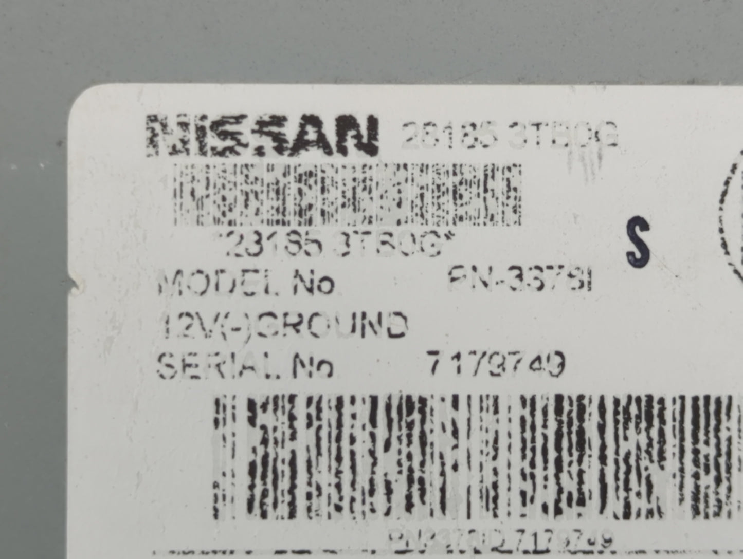 2013-2015 Nissan Altima Radio AM FM Cd Player Receiver Replacement P/N:28185 3TB0G Fits Fits 2013 2014 2015 OEM Used Auto Pa