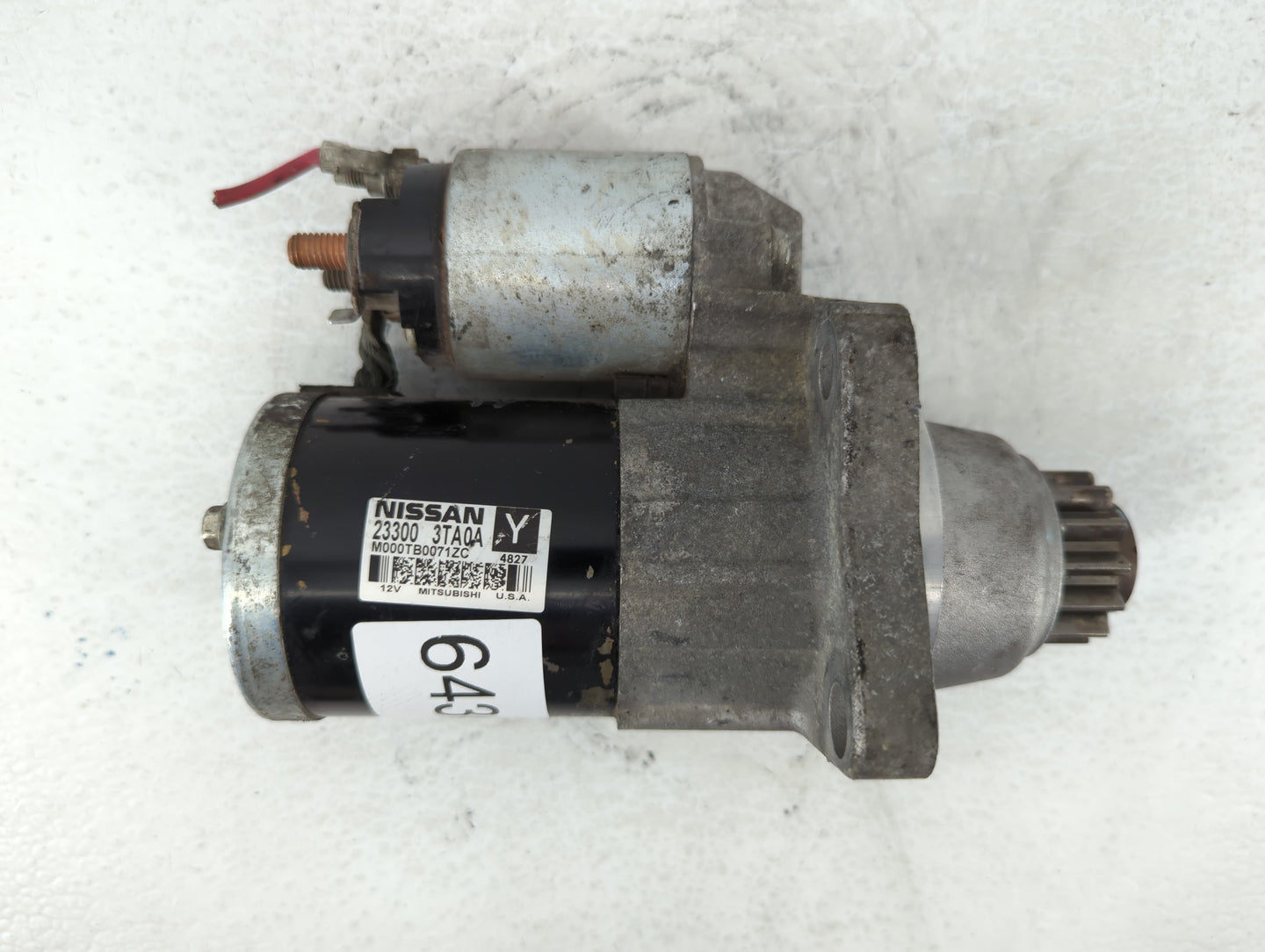 2013-2018 Nissan Altima Car Starter Motor Solenoid OEM P/N:M000TB0071ZC 23300 3TA0A Fits Fits 2013 2014 2015 2016 2017 2018 
