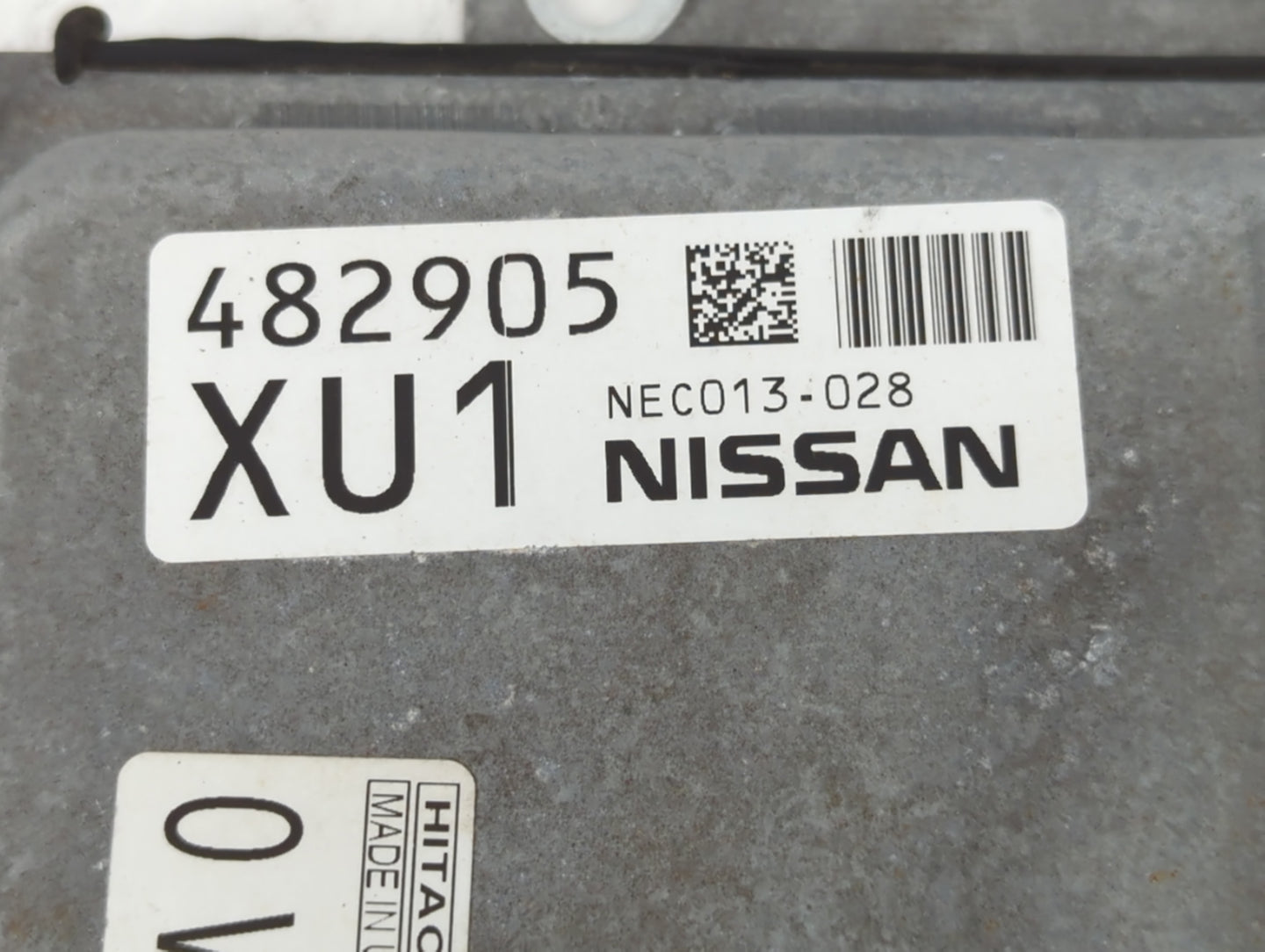 2015 Nissan Altima PCM Engine Control Computer ECU ECM PCU OEM P/N:482905 XU1 NEC013-028 Fits Fits 2013 2014 OEM Used Auto P