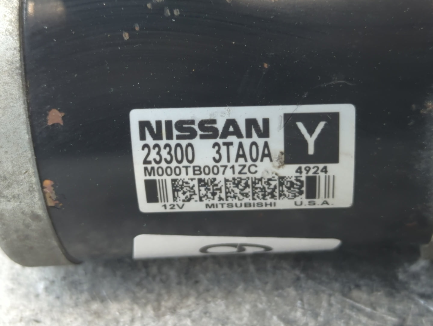 2013-2018 Nissan Altima Car Starter Motor Solenoid OEM P/N:23300 3TA0A Fits Fits 2013 2014 2015 2016 2017 2018 OEM Used Auto