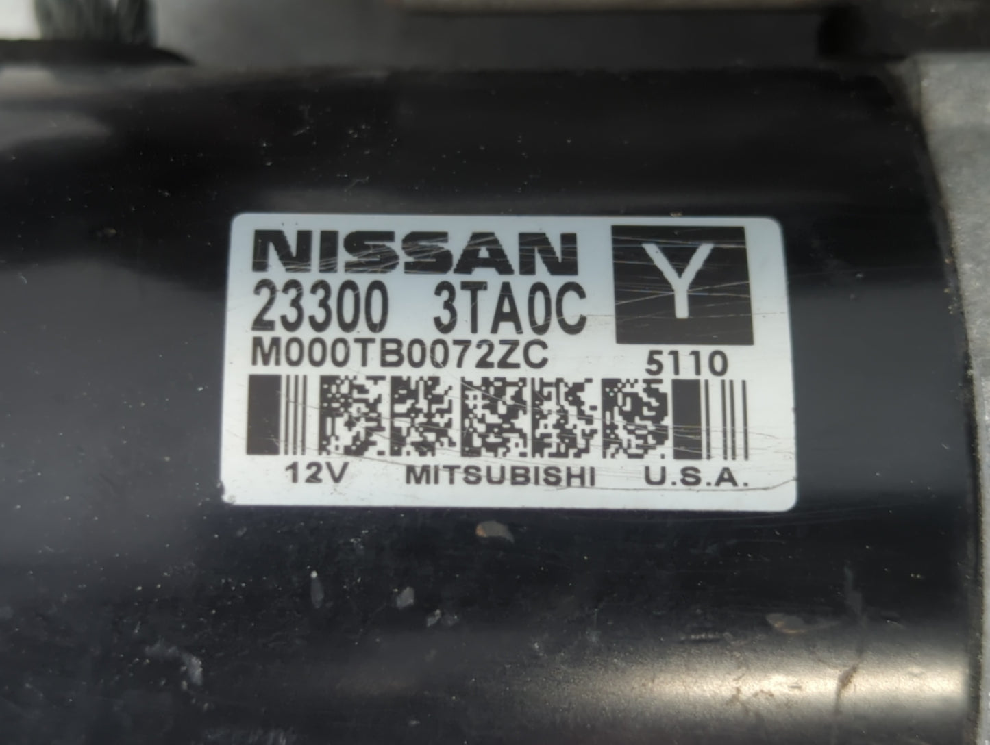 2013-2018 Nissan Altima Car Starter Motor Solenoid OEM P/N:M000TB0072ZC 23300 3TA0C Fits Fits 2013 2014 2015 2016 2017 2018 