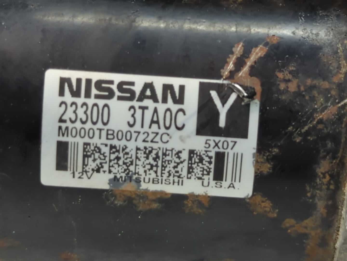 2013-2018 Nissan Altima Car Starter Motor Solenoid OEM P/N:23300 3TA0C Fits Fits 2013 2014 2015 2016 2017 2018 OEM Used Auto