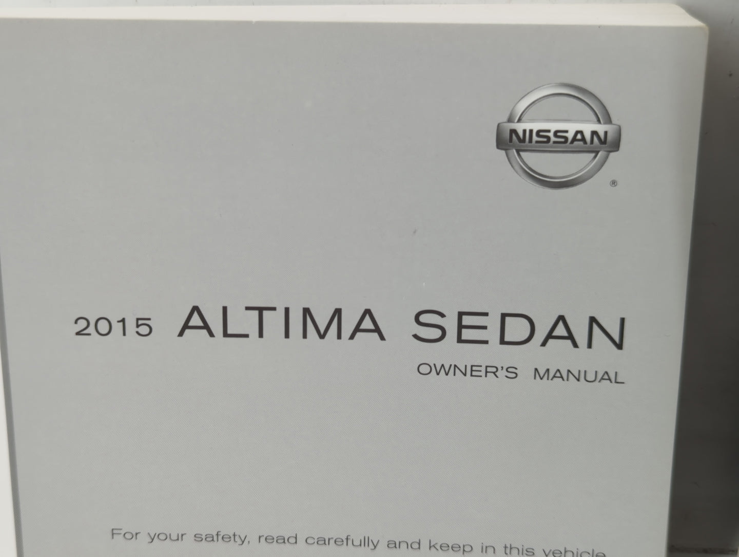 2015 Nissan Altima Owners Manual Book Guide P/N:OM15EA 0L33U3 OEM Used Auto Parts - Oemusedautoparts1.com