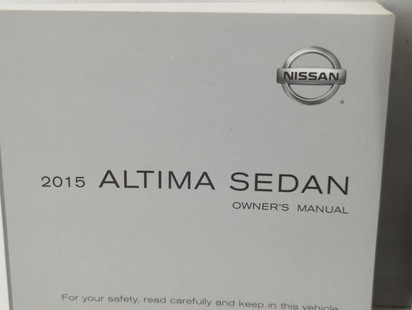 2015 Nissan Altima Owners Manual Book Guide P/N:OM15EA 0L33U3 OEM Used Auto Parts - Oemusedautoparts1.com