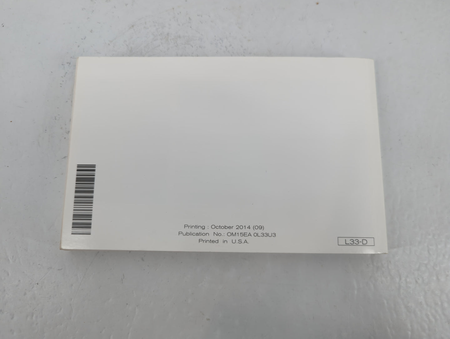 2015 Nissan Altima Owners Manual Book Guide P/N:OM15EA 0L33U3 OEM Used Auto Parts - Oemusedautoparts1.com