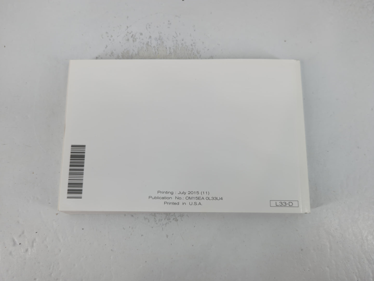 2015 Nissan Altima Owners Manual Book Guide P/N:OM15EA OL33U4 OEM Used Auto Parts - Oemusedautoparts1.com