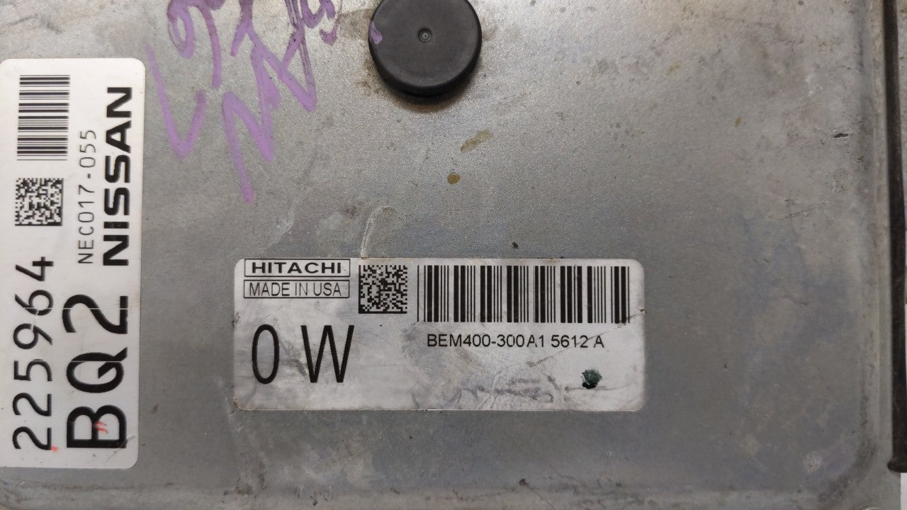 2015 Nissan Altima PCM Engine Control Computer ECU ECM PCU OEM P/N:BEM404-300 A1 NEC001-666, NEC013-028 Fits Fits 2013 2014 