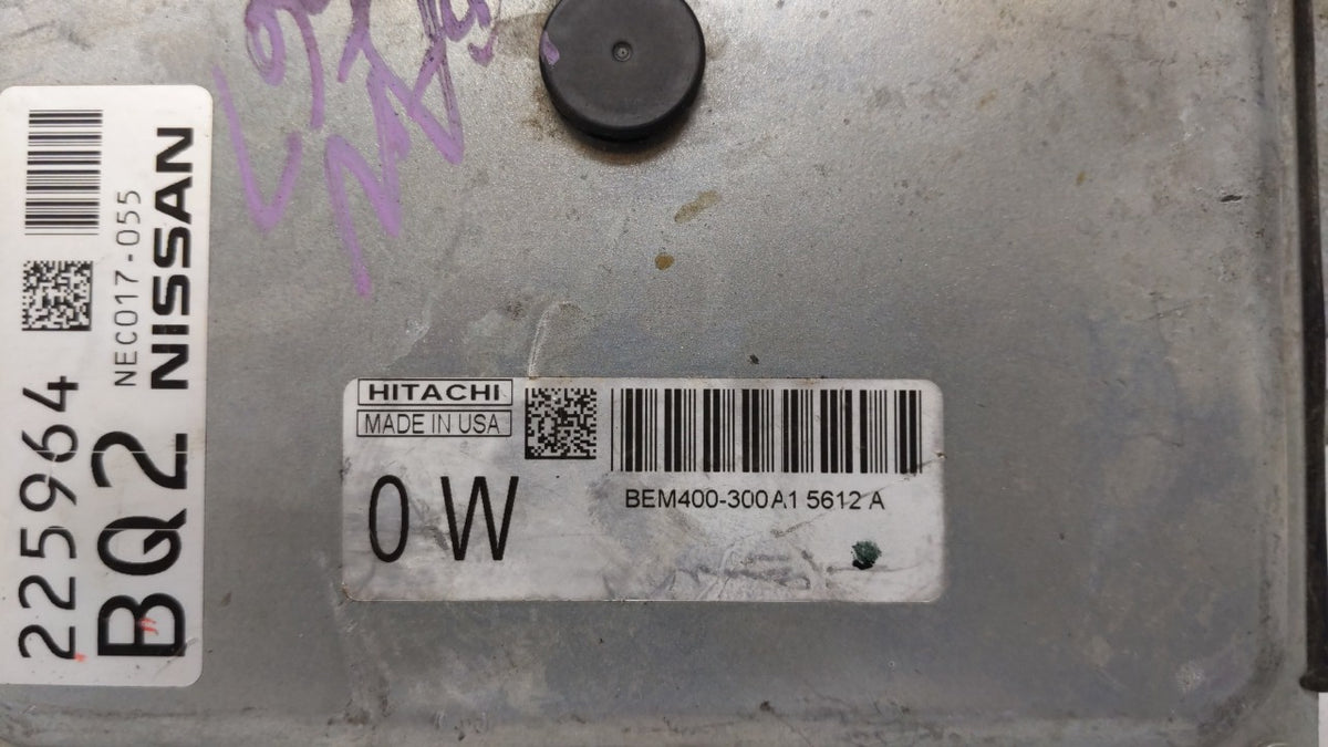 2015 Nissan Altima PCM Engine Control Computer ECU ECM PCU OEM P/N:BEM404-300 A1 NEC001-666, NEC013-028, NEC009-638 Fits 201