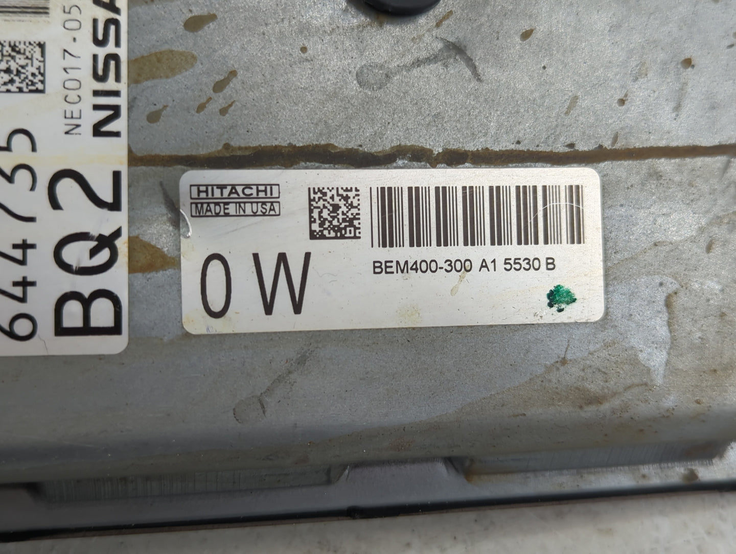 2015 Nissan Altima PCM Engine Control Computer ECU ECM PCU OEM P/N:BEM400-300 A1 5530 B NEC017-05 Fits Fits 2013 2014 OEM Us