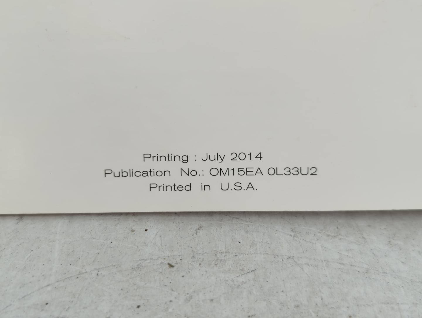 2015 Nissan Altima Owners Manual Book Guide P/N:OM15EA 0L33U2 OEM Used Auto Parts - Oemusedautoparts1.com