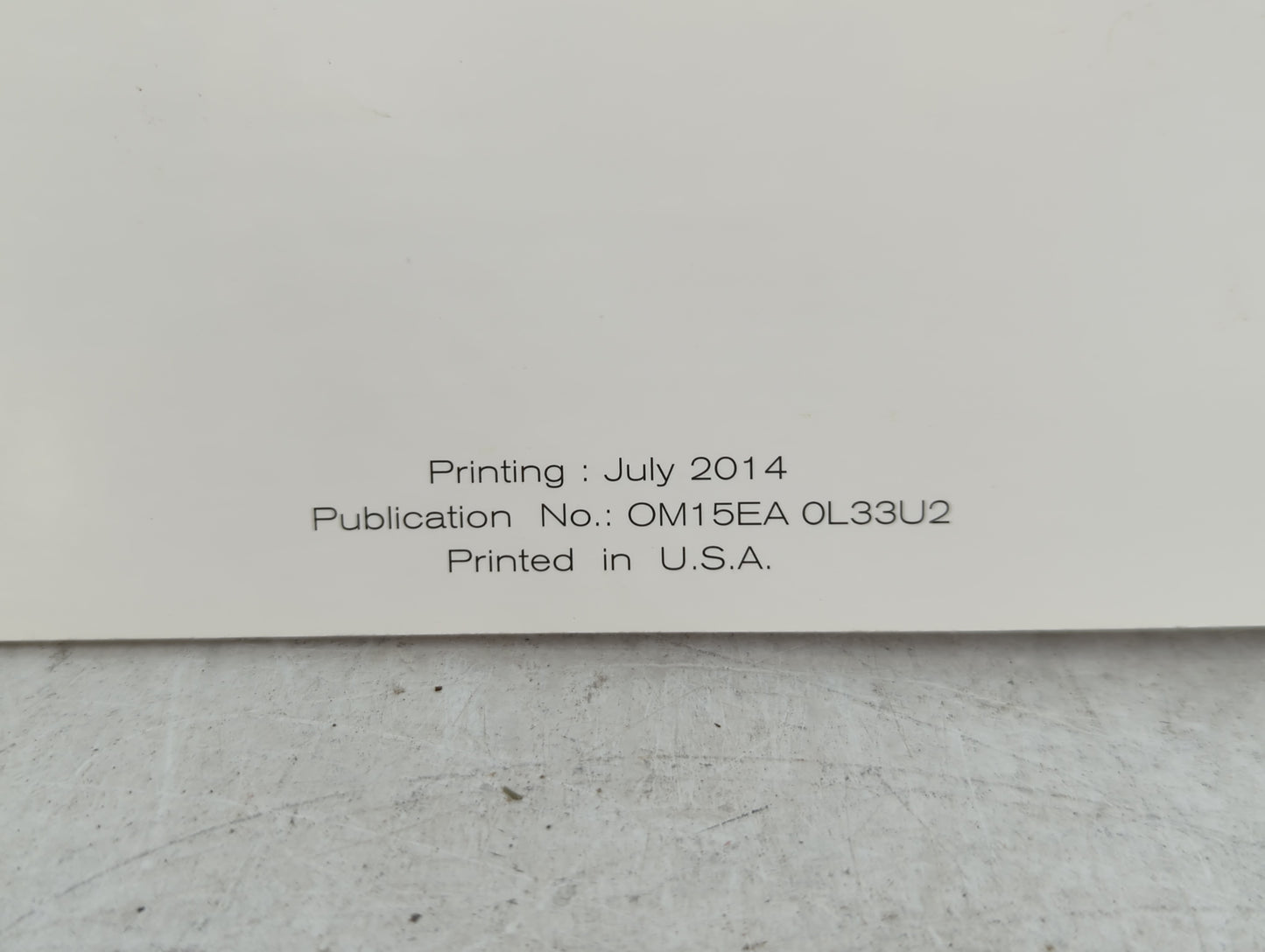 2015 Nissan Altima Owners Manual Book Guide P/N:OM15EA 0L33U2 OEM Used Auto Parts - Oemusedautoparts1.com