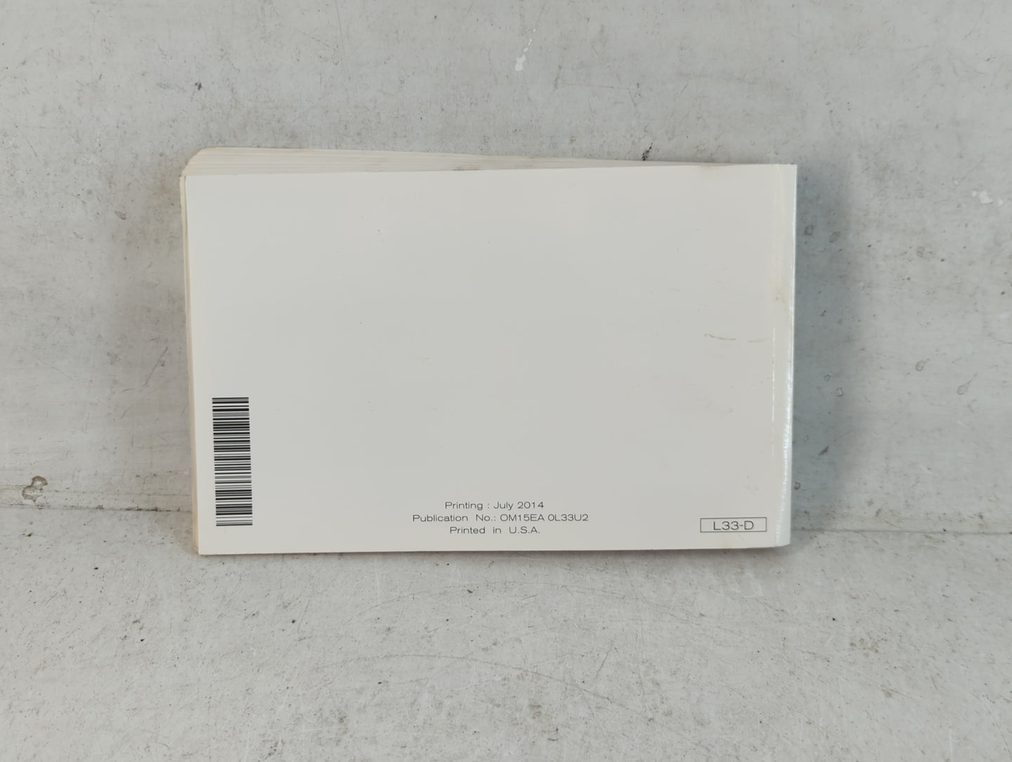 2015 Nissan Altima Owners Manual Book Guide P/N:OM15EA 0L33U2 OEM Used Auto Parts - Oemusedautoparts1.com