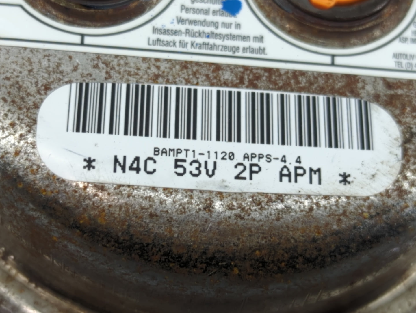 2008-2015 Nissan Armada Air Bag Passenger Right Dashboard OEM P/N:98520-ZQ00A Fits Fits 2008 2009 2010 2011 2012 2013 2014 2