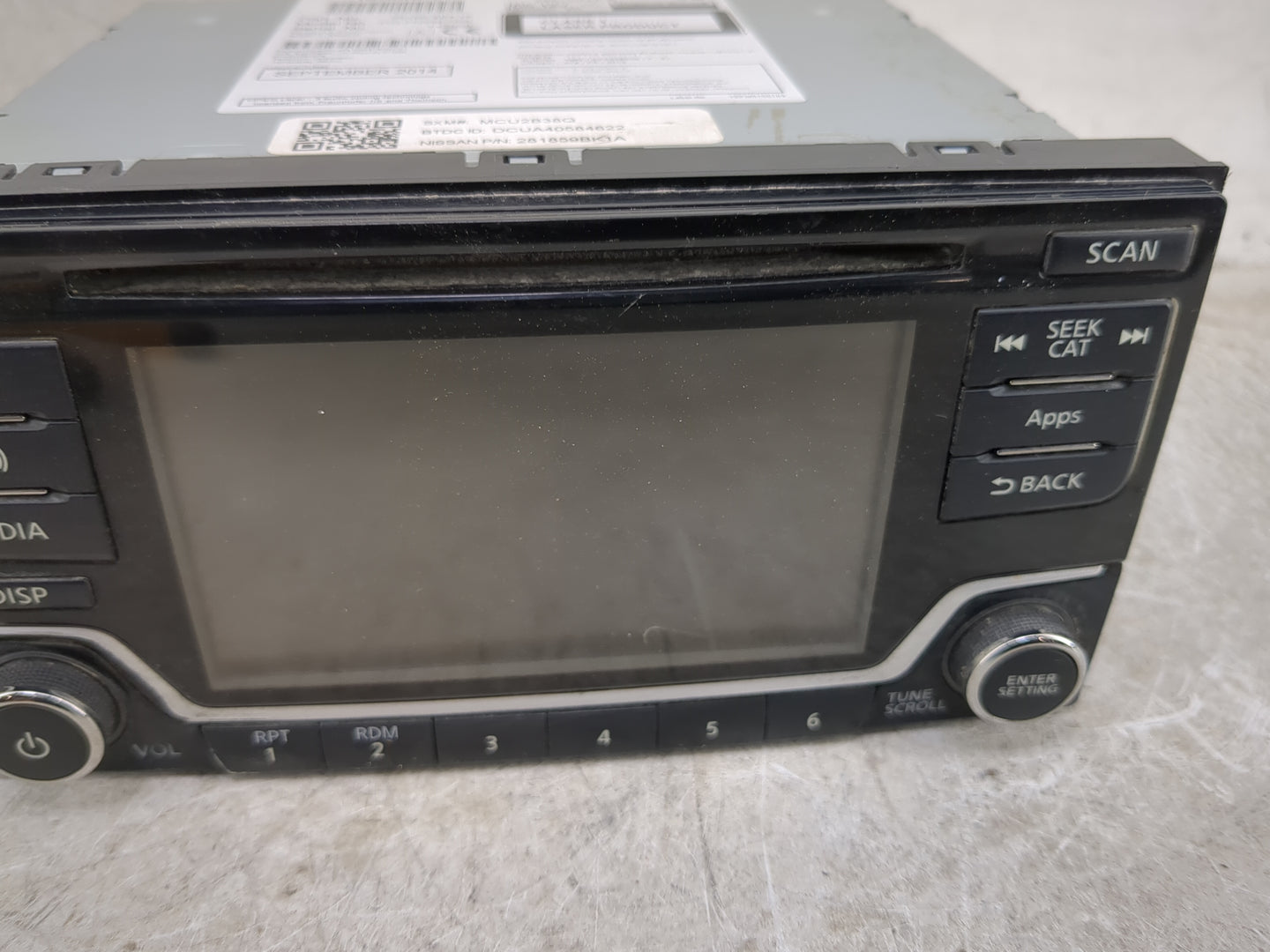 2015-2016 Nissan Frontier Radio AM FM Cd Player Receiver Replacement P/N:281859BK1A 281859BHOA, CQ-FN94E7GX Fits Fits 2015 2