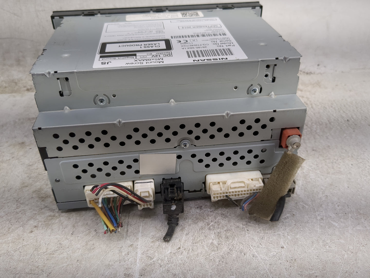 2015-2016 Nissan Frontier Radio AM FM Cd Player Receiver Replacement P/N:281859BK1A 281859BHOA, CQ-FN94E7GX Fits Fits 2015 2
