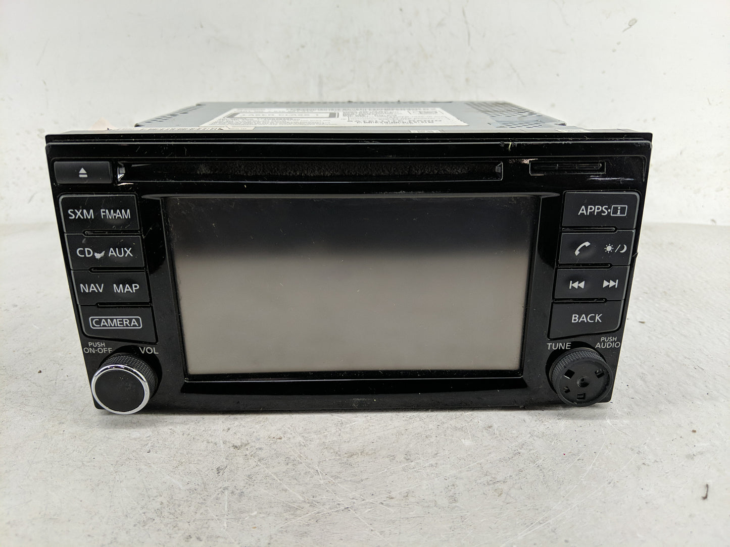 2015 Nissan Juke Radio AM FM Cd Player Receiver Replacement P/N:259154DP0ARX 7 612 651 313 Fits OEM Used Auto Parts - Oemuse