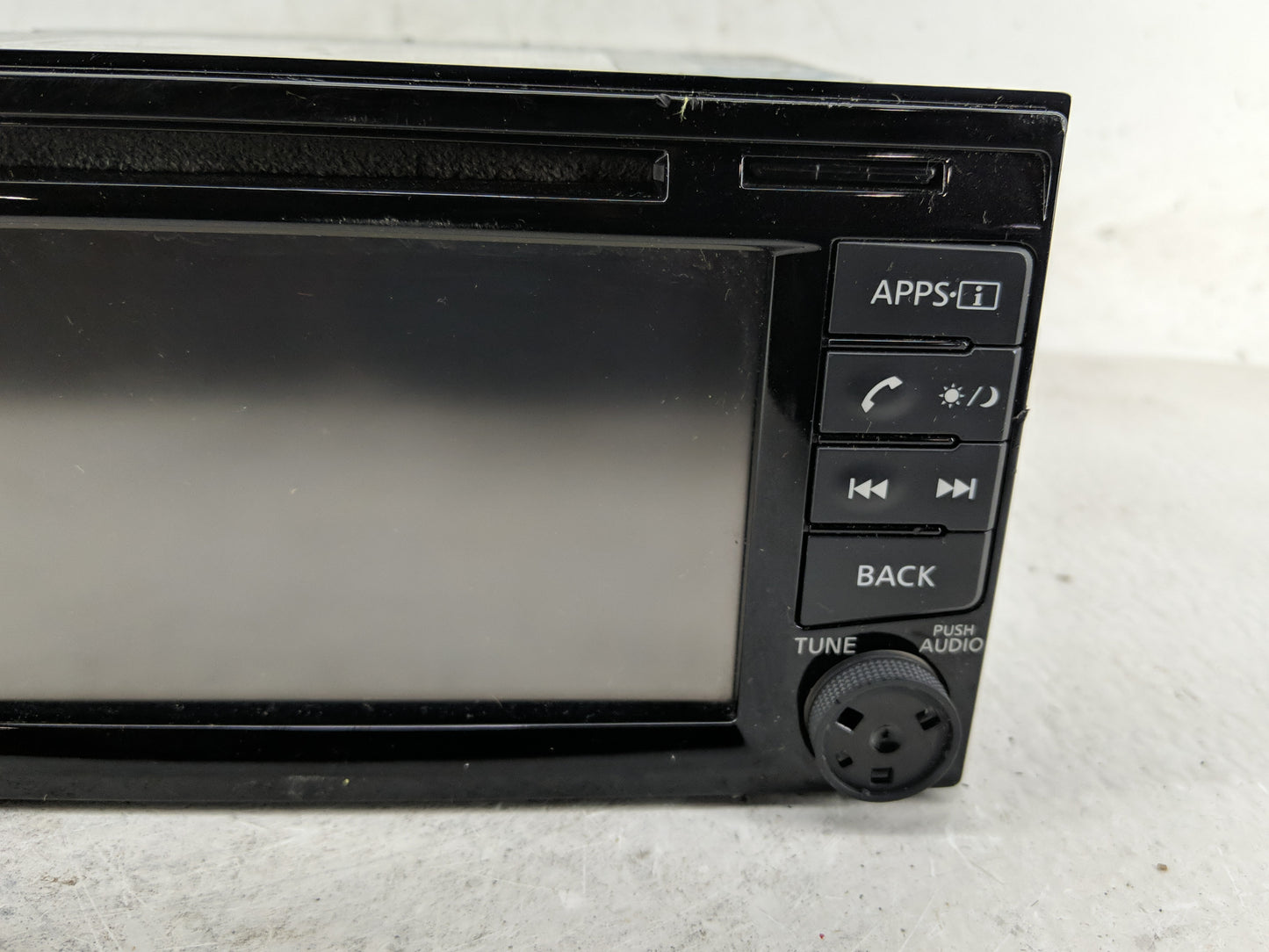 2015 Nissan Juke Radio AM FM Cd Player Receiver Replacement P/N:259154DP0ARX 7 612 651 313 Fits OEM Used Auto Parts - Oemuse