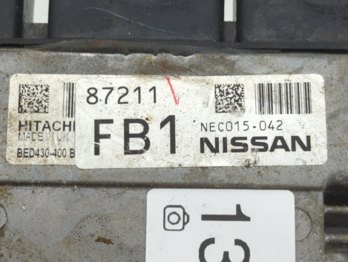 2015-2016 Nissan Juke PCM Engine Control Computer ECU ECM PCU OEM P/N:NEC015-042 Fits Fits 2015 2016 OEM Used Auto Parts - O