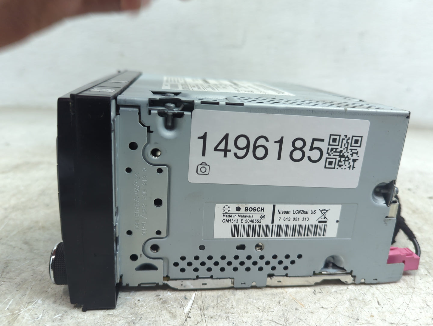 2015 Nissan Juke Radio AM FM Cd Player Receiver Replacement P/N:7 612 051 313 LCN2kai, CM1313 E 5048552 Fits OEM Used Auto P