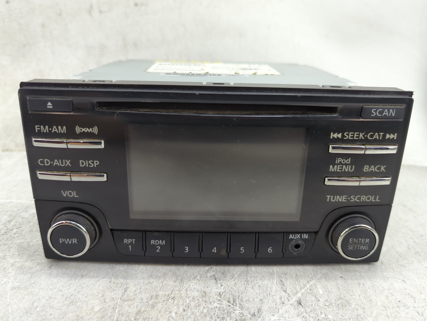 2013-2015 Nissan Leaf Radio AM FM Cd Player Receiver Replacement P/N:28185 3NF0E Fits Fits 2013 2014 2015 OEM Used Auto Part