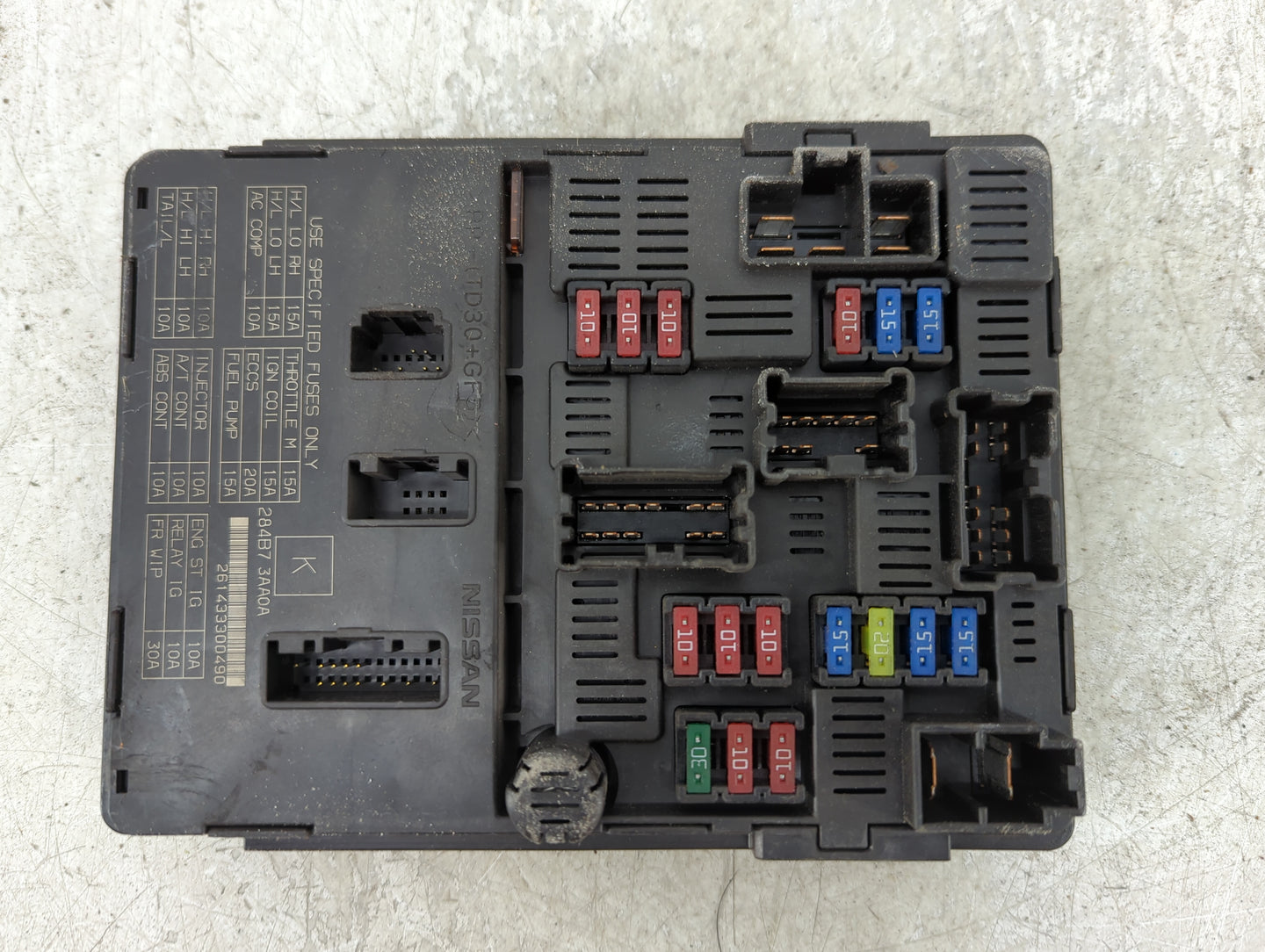 2015-2019 Nissan Micra Fusebox Fuse Box Panel Relay Module P/N:284B7 3AA0A Fits Fits 2013 2014 2015 2016 2017 2018 2019 OEM 