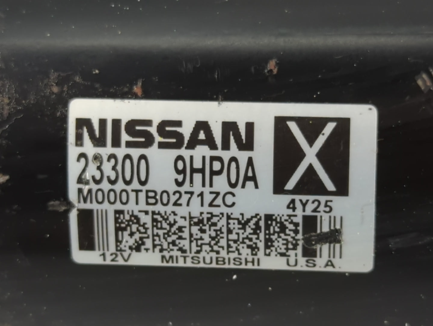 2015 Nissan Murano Car Starter Motor Solenoid OEM P/N:23300 9HP0A Fits OEM Used Auto Parts - Oemusedautoparts1.com