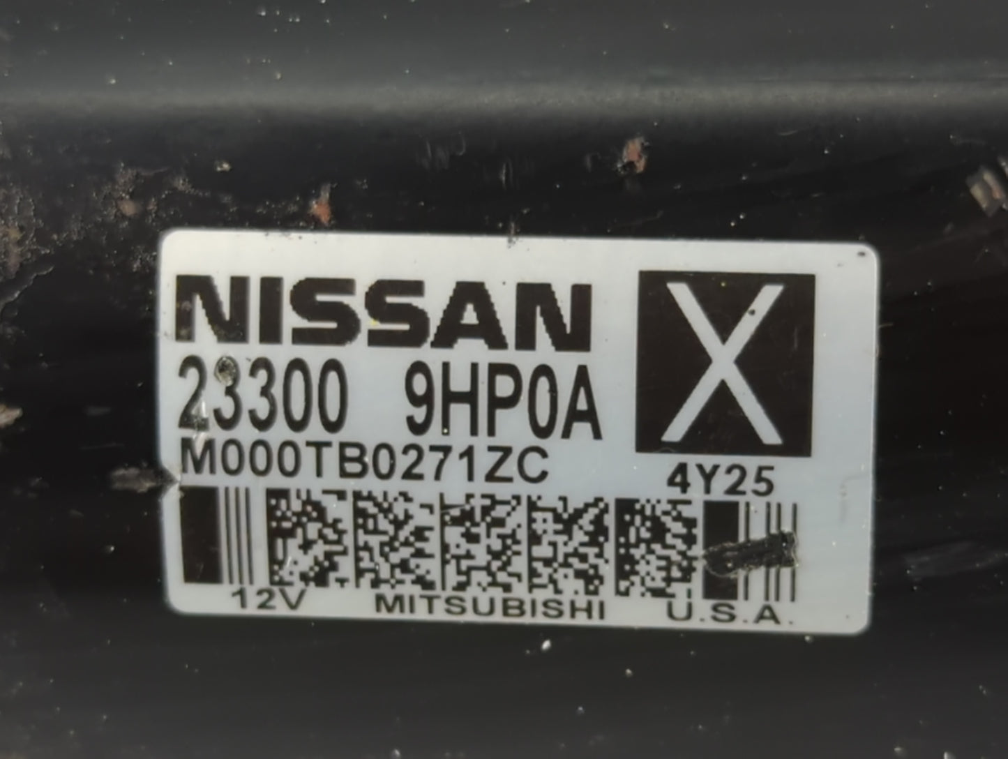 2015 Nissan Murano Car Starter Motor Solenoid OEM P/N:23300 9HP0A Fits OEM Used Auto Parts - Oemusedautoparts1.com