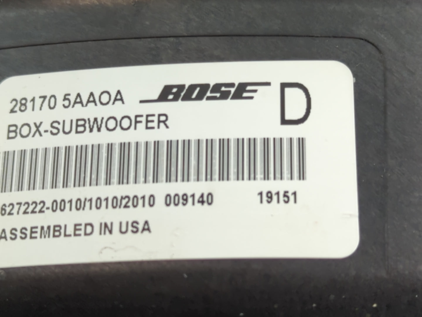 2015-2022 Nissan Murano Radio AM FM Cd Player Receiver Replacement P/N:28170 5AAOA Fits OEM Used Auto Parts - Oemusedautopar
