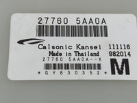 2015-2017 Nissan Murano Temperature Control Module 27760 5aa0a - Oemusedautoparts1.com