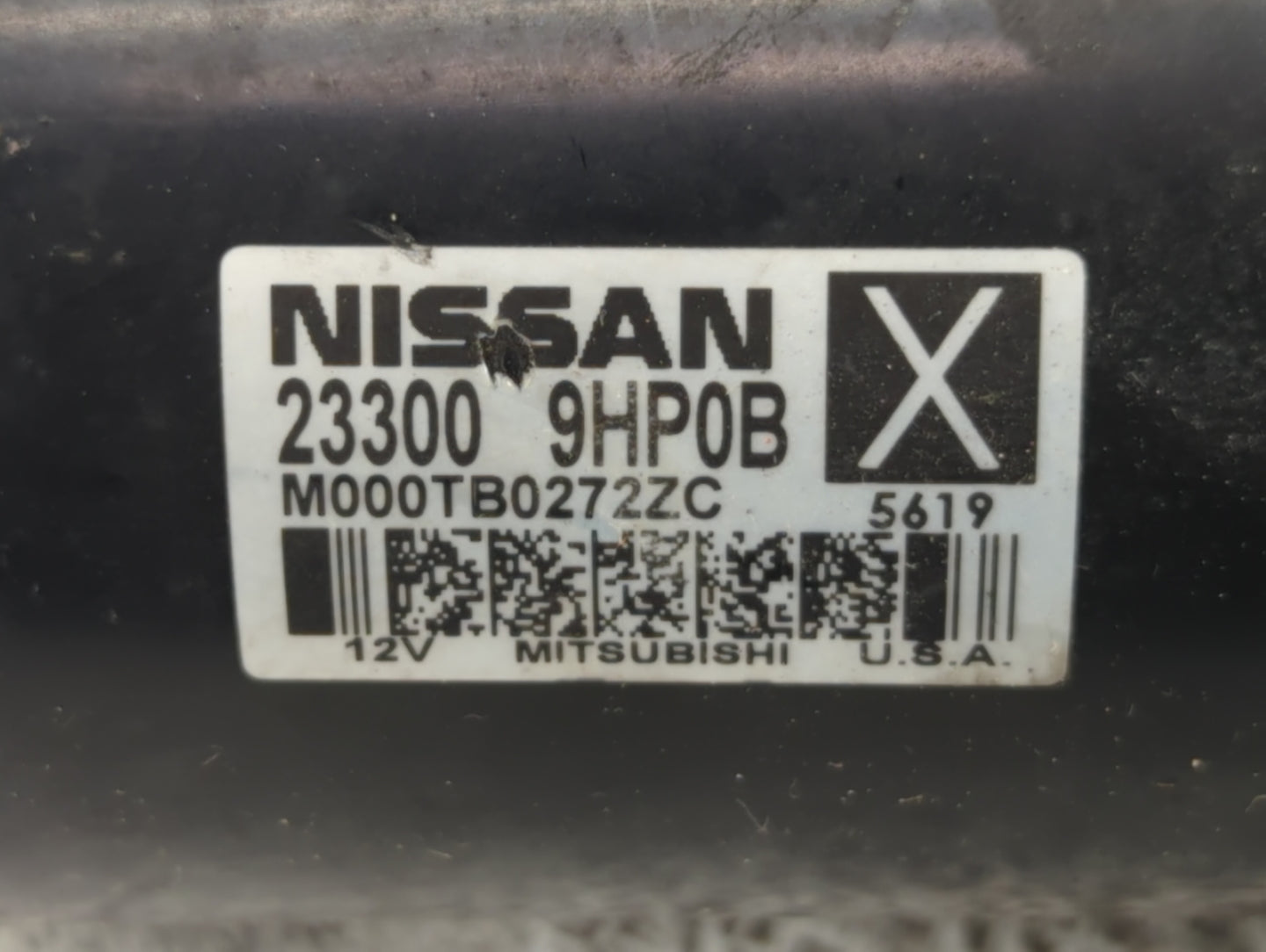 2015-2022 Nissan Murano Car Starter Motor Solenoid OEM P/N:M000TB0272ZC 23300 9HP0B Fits OEM Used Auto Parts - Oemusedautopa