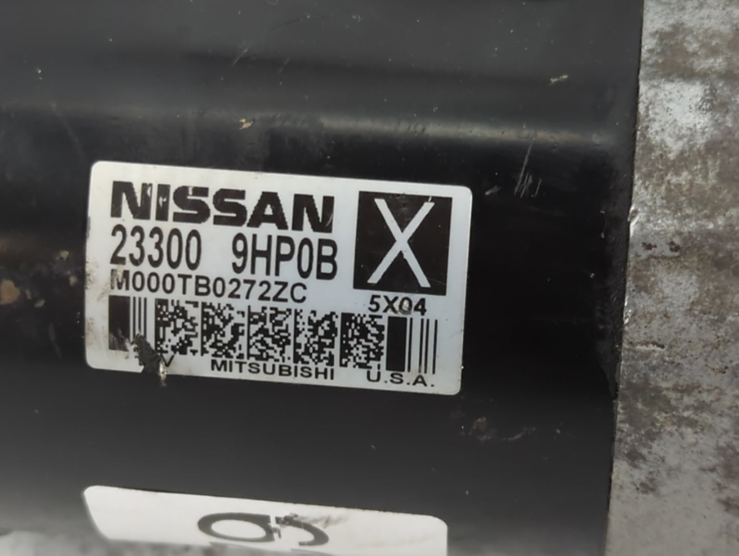 2015-2022 Nissan Murano Car Starter Motor Solenoid OEM P/N:M000TB02727C 23300 9HP0B Fits OEM Used Auto Parts - Oemusedautopa