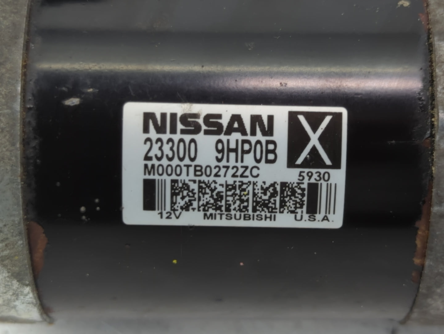 2015 Nissan Murano Car Starter Motor Solenoid OEM P/N:23300 9HP0B Fits OEM Used Auto Parts - Oemusedautoparts1.com