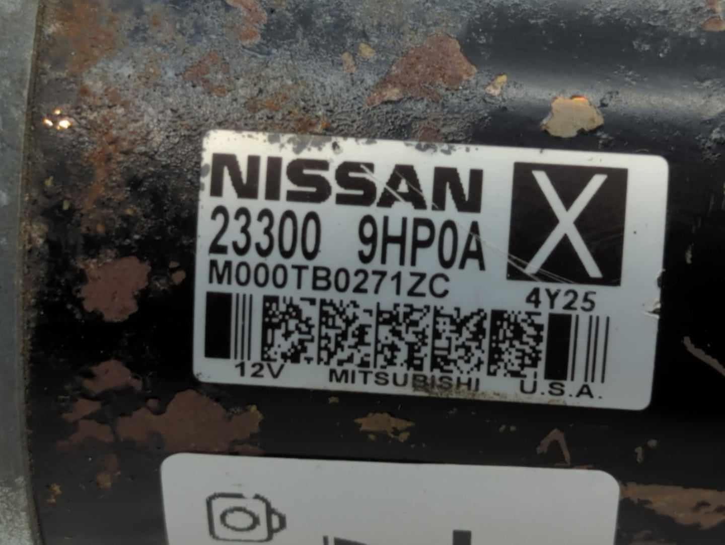 2015 Nissan Murano Car Starter Motor Solenoid OEM P/N:23300 9HP0B M000TB0271ZC, 23300 9HP0A Fits OEM Used Auto Parts - Oemus