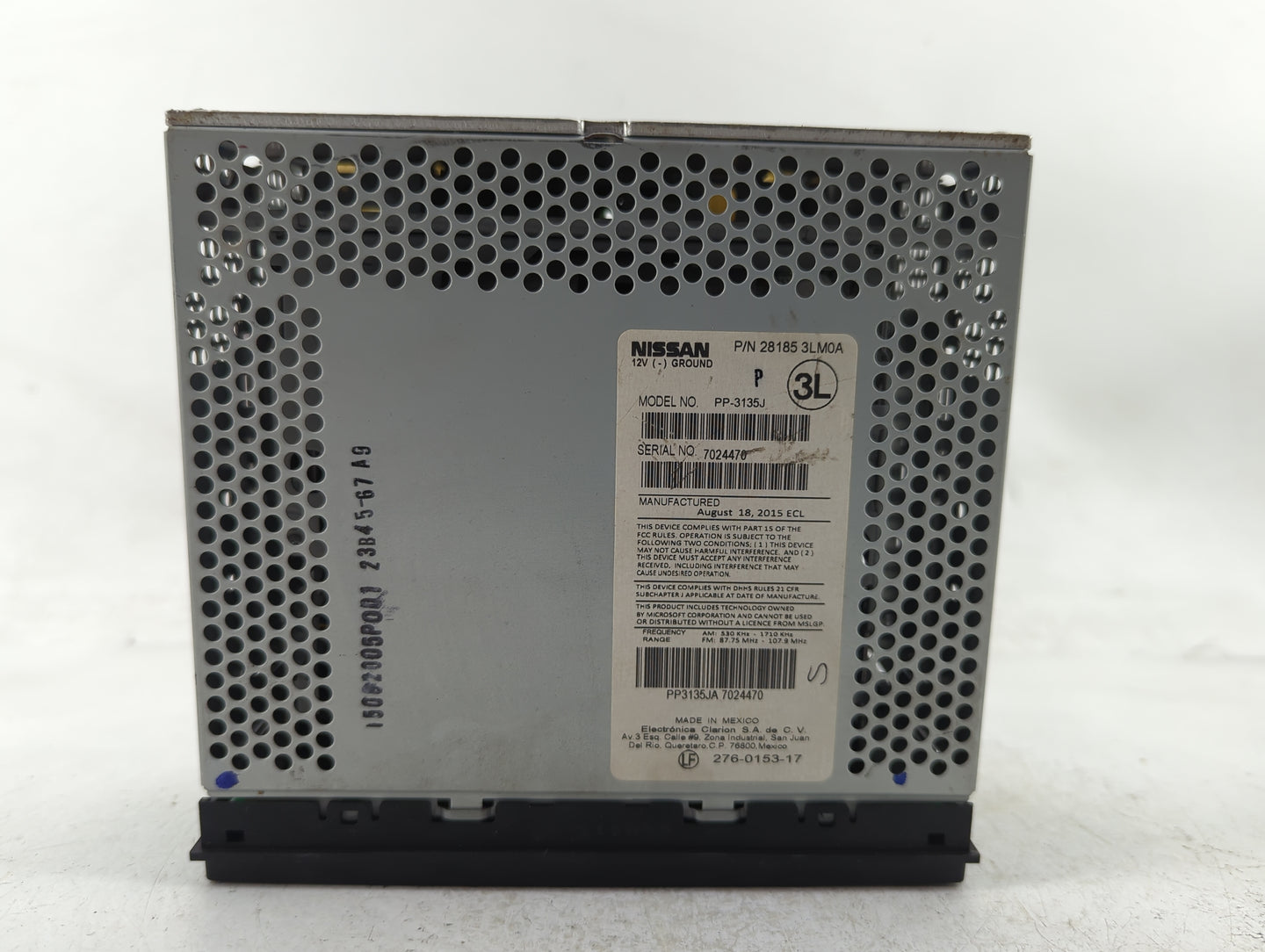 2014-2016 Nissan Nv200 Radio AM FM Cd Player Receiver Replacement P/N:28185 3LM0A Fits Fits 2010 2011 2012 2014 2015 2016 OE
