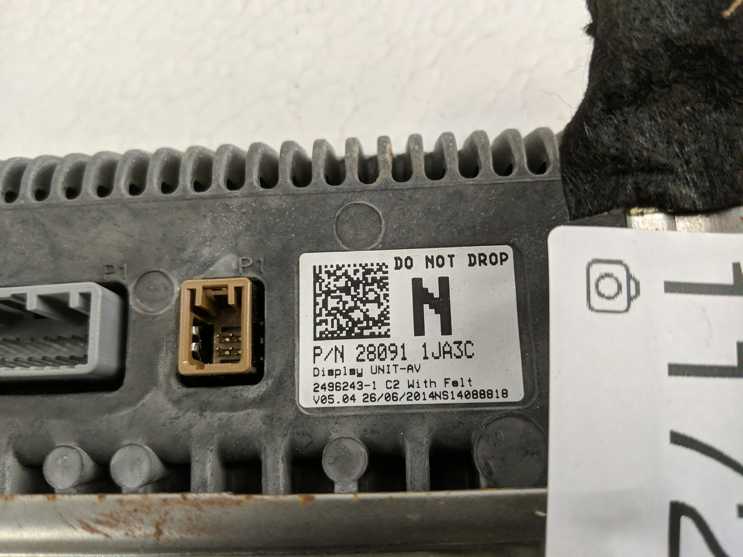 2015 Nissan Pathfinder Radio AM FM Cd Player Receiver Replacement P/N:28091 1JA3C Fits OEM Used Auto Parts - Oemusedautopart