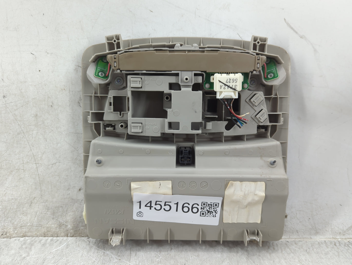 2015 Nissan Pathfinder Overhead Roof Console - Oemusedautoparts1.com