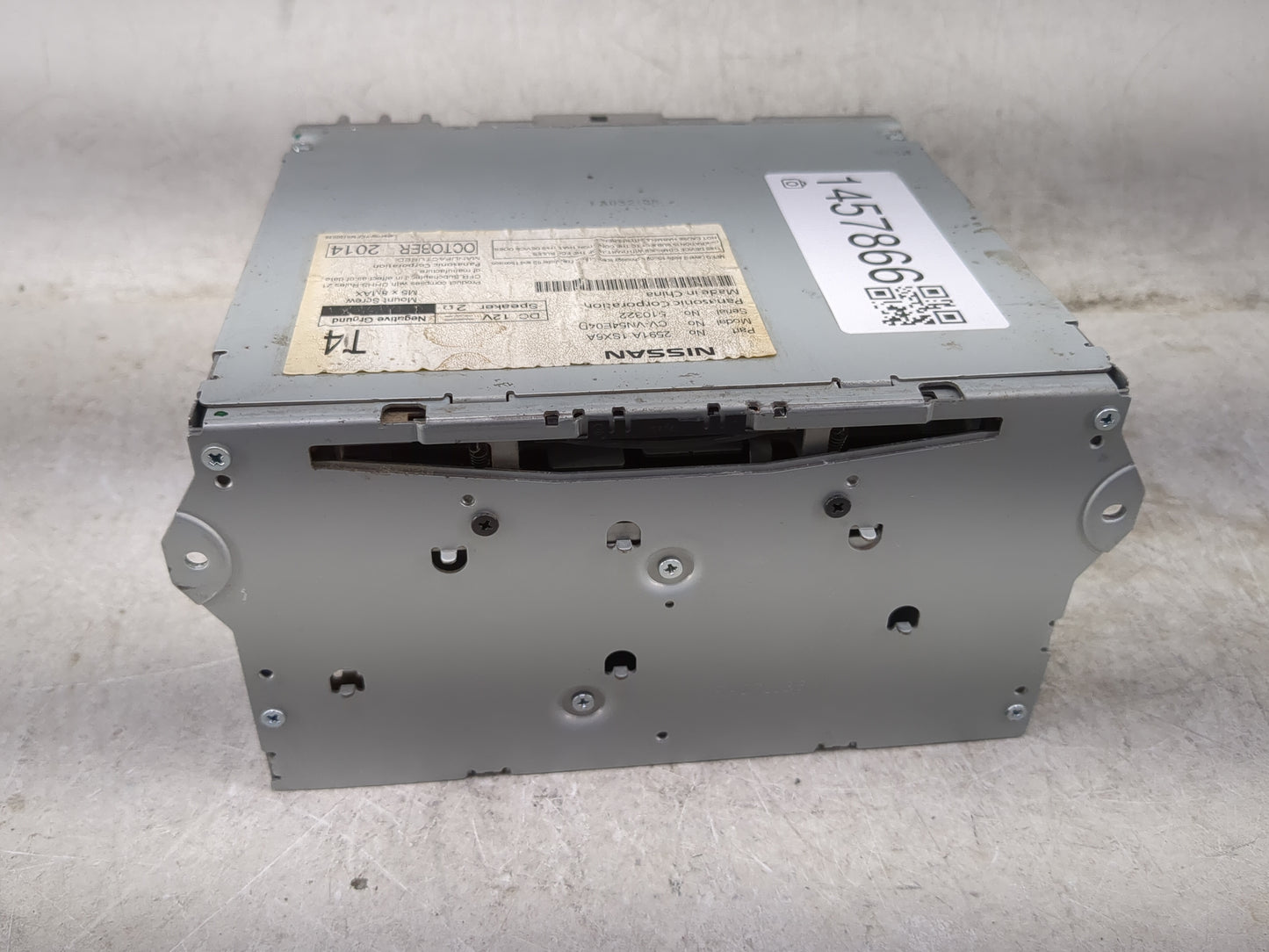2013-2014 Nissan Pathfinder Radio AM FM Cd Player Receiver Replacement P/N:2591A1SX6A CV-VN54E04D Fits Fits 2013 2014 2015 O