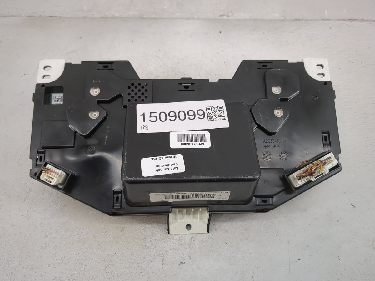 2015 Nissan Pathfinder Instrument Cluster Speedometer Gauges P/N:24810 9PB0A A2C91496000, A2C53410957 Miles: Fits OEM Used A