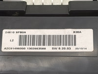 2015 Nissan Pathfinder Instrument Cluster Speedometer Gauges P/N:24810 9PB0A A2C91496000, A2C53410957 Miles: Fits OEM Used A