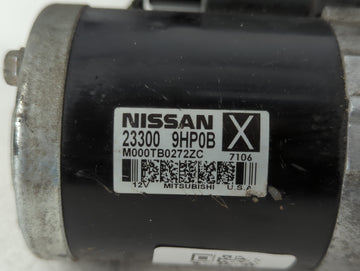 2015 Nissan Pathfinder Car Starter Motor Solenoid OEM P/N:23300 9HP0B Fits OEM Used Auto Parts