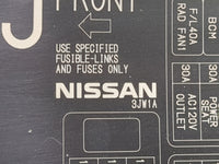 2015 Nissan Quest Fusebox Fuse Box Panel Relay Module P/N:3JW1A Fits OEM Used Auto Parts - Oemusedautoparts1.com