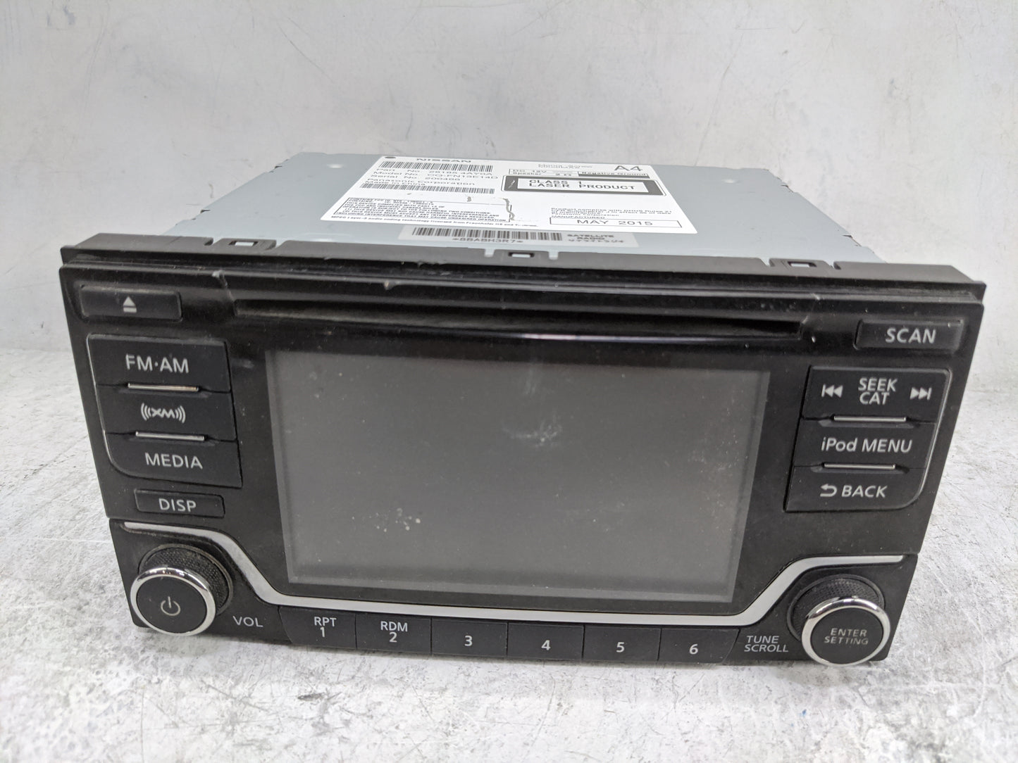 2015-2017 Nissan Quest Radio AM FM Cd Player Receiver Replacement P/N:28185 4AY0A CQ-FN13E14D Fits Fits 2015 2016 2017 OEM U