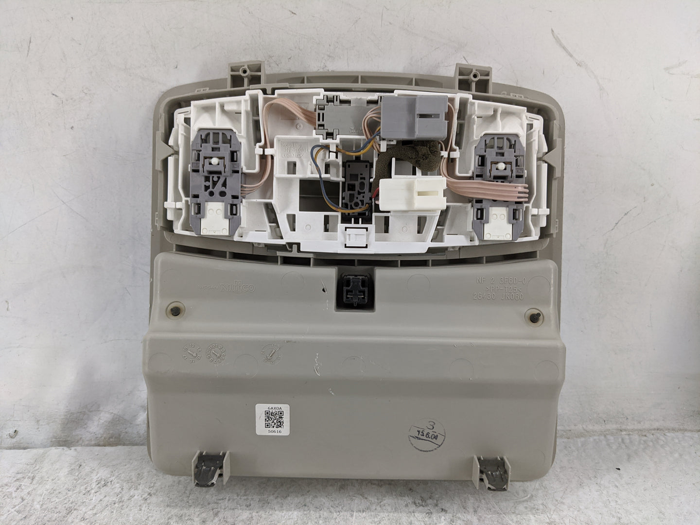2015 Nissan Quest Overhead Roof Console Tan - Oemusedautoparts1.com