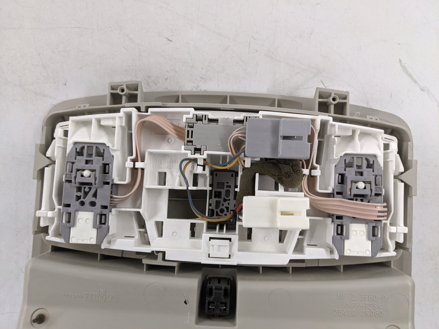 2015 Nissan Quest Overhead Roof Console Tan - Oemusedautoparts1.com