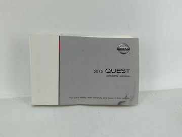 2015 Nissan Quest Owners Manual Book Guide OEM Used Auto Parts - Oemusedautoparts1.com