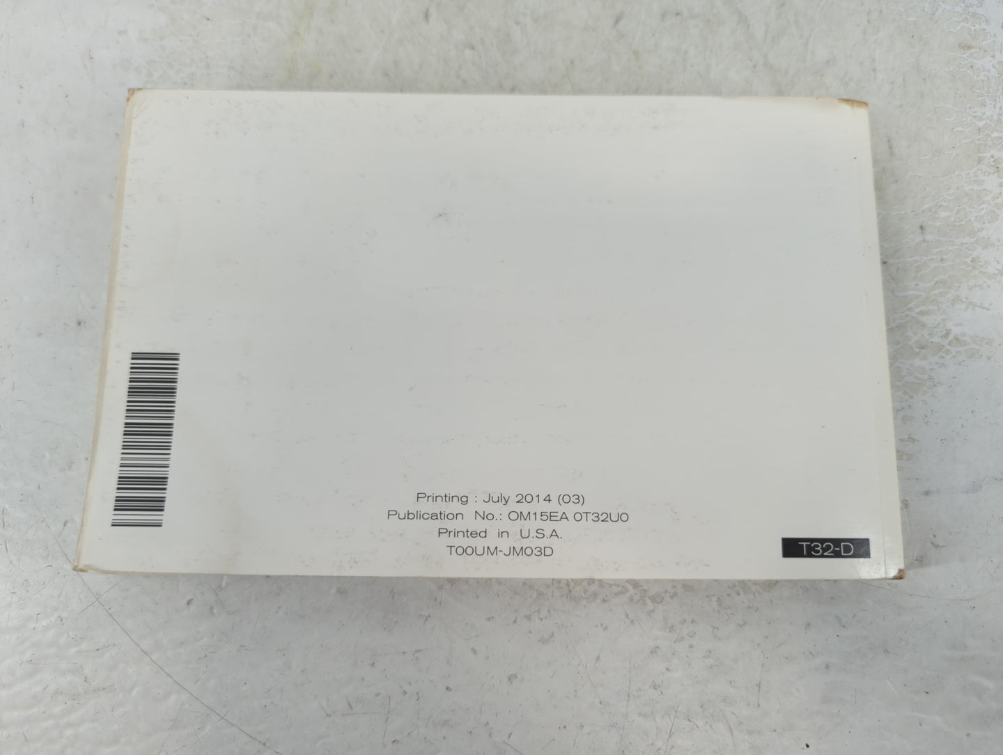 2015 Nissan Rogue Owners Manual Book Guide P/N:OM15EA 0T32U0 OEM Used Auto Parts - Oemusedautoparts1.com