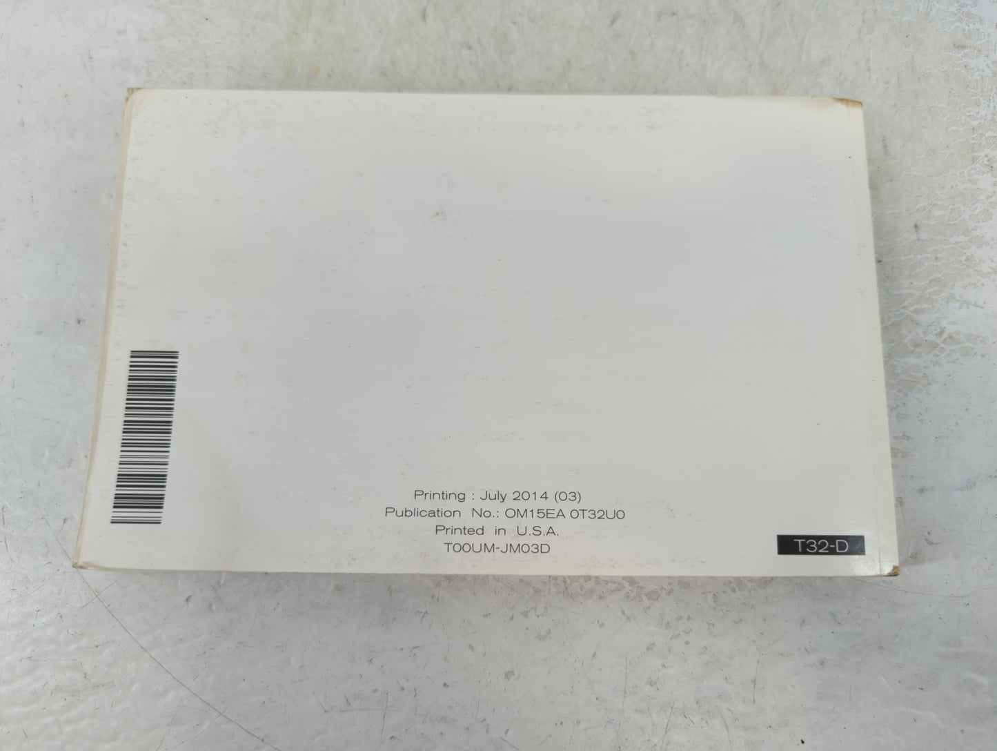 2015 Nissan Rogue Owners Manual Book Guide P/N:OM15EA 0T32U0 OEM Used Auto Parts - Oemusedautoparts1.com